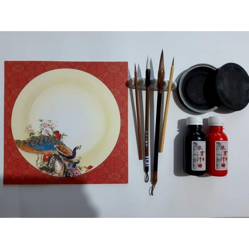 Combo bộ bút, mực, giấy, nghiên